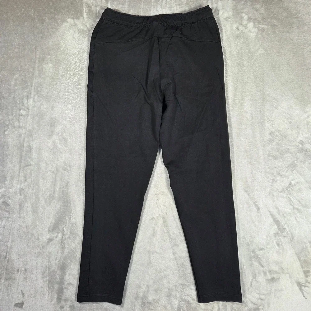 Puma Mens Black Training Joggers Tapered Sweatpants Size Medium Mesh Panels